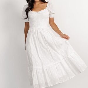 Baltic Born Piper Eyelet Midi Dress | Off White Size XLXL